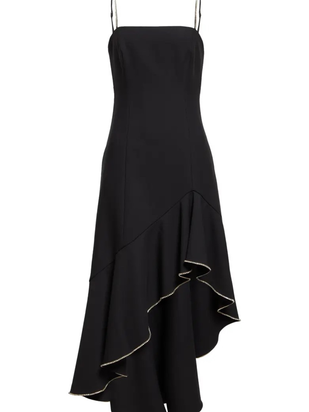 Cinq à Sept - Skylar Crystal Embellished Black High-low Dress